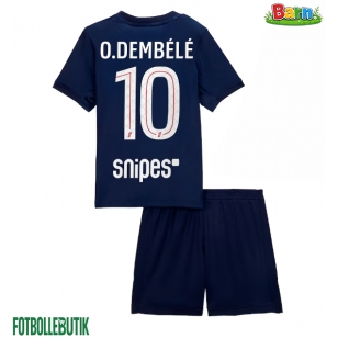 Paris Saint-Germain Ousmane Dembele #10 Hemmaställ Barn 2025-26 Kortärmad (+ Korta byxor)